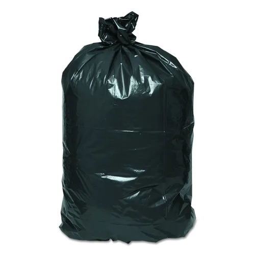 Vista 2 de Webster, bolsa plástica Earthsense para cesto de residuos reciclada, sello plano, plegada individualmente en despachador, Negro, 100