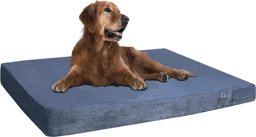 Vista 11 de Dogbed4less Cama refrescante de espuma viscoelástica para perros medianos con funda lavable, forro impermeable y funda extra externa para cama