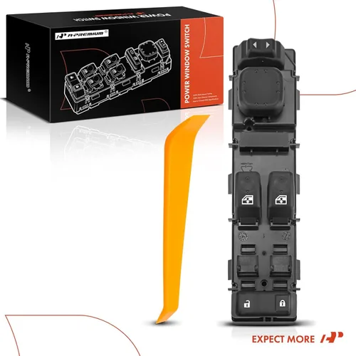 Vista 8 de A-Premium 15883318 - Cerradura de puerta delantera del lado del conductor e interruptor de ventana eléctrica compatible con Chevrolet Silverado GMC