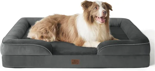 Vista 110 de Bedsure Cama ortopédica para perros de tamaño mediano – Cama lavable para perros medianos y gatos, impermeable, cómodo sofá para mascotas con funda