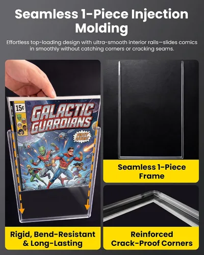 Vista 7 de Protectores rígidos superiores para cómics modernos, fundas protectoras rígidas para almacenamiento y exhibición de cómics, paquete de 10