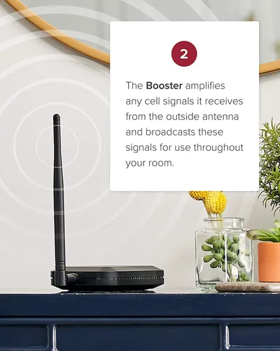 Vista 5 de weBoost Home Studio (470166R) Kit de refuerzo de señal de teléfono celular reacondicionado de fábrica Cobertura de una habitación Todos