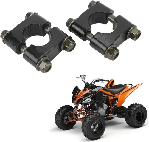 Vista 6 de Elevadores de manillar de motocicleta, 1 par de 7/8 pulgadas 0.866 in de aluminio universal para manillar elevador, abrazadera de montaje de mango