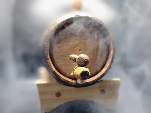 Vista 5 de Barril de roble americano personalizado, totalmente personalizable, diseño de escudo de armas, envejece tu propia bebida Barril Spirit Aging Age