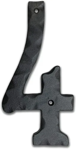 Vista 53 de NACH Números de casa para exterior, números de dirección negros de 5.5 pulgadas para casa - Número 3 - Números rústicos para exteriores