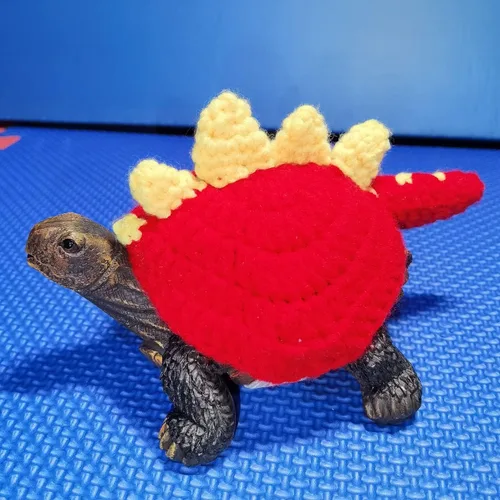 Vista 4 de Suéter de tortuga, rojo, lana, tejido, 5 pulgadas, fácil de poner y quitar, cómodo, para todas las razas, Navidad, Halloween, animales, ropa