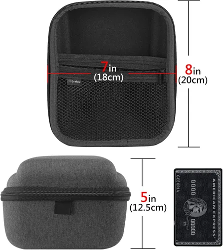 Vista 4 de Geekria Funda de micrófono para Creators compatible con FIFINE AmpliGame A6V, A6T, A6B, A6W, A6TB, A6TP, A6VB, A6VW, funda de transporte