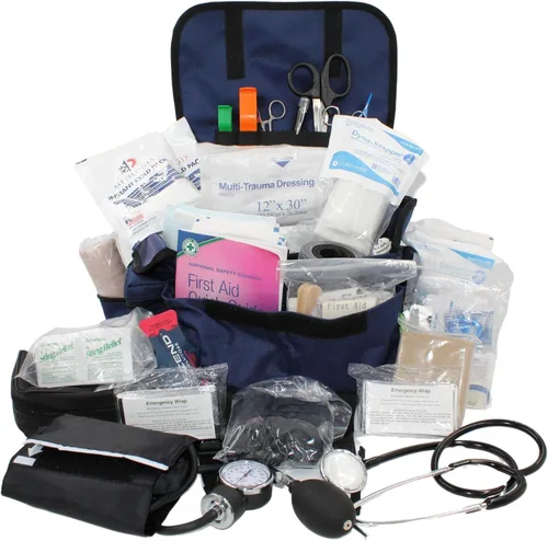Vista 7 de Luminary Trauma Bag Stocked Medium Modular Reflective EMS-EMT Medic Bug Out Bag Kit de primeros auxilios para profesionales del hogar primeros