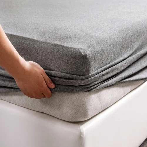 Vista 9 de PURE ERA Sábana bajera ajustable de algodón de punto de jersey (sin sábana encimera ni fundas), bolsillo profundo de hasta 15 a 20 pulgadas, ultra