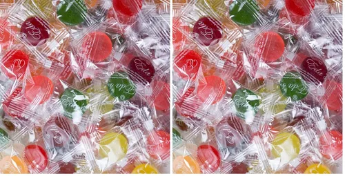 Vista 2 de Eda's Caramelos duros sin azúcar con frutas mixtas, envueltos individualmente, OU Parve, utiliza sorbitol, bajo en sodio, 1 LB