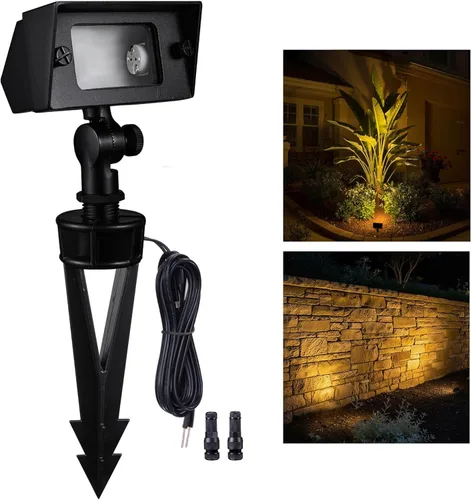 Vista 28 de Gardenreet Luz de Inundación de Latón Sólido - Luz de Lavado de Pared LED de Bajo Voltaje, 12V Impermeable para Exterior con Conexión Directa