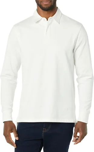 Vista 4 de Tienda Essentials Men's Organic Cotton Long Sleeve Rugby Top (Previously Tienda Aware)