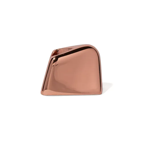 Vista 3 de Leaf Shave The Leaf Razor Stand, oro rosa - Soporte de metal pesado para maquinilla de afeitar con agarre antideslizante