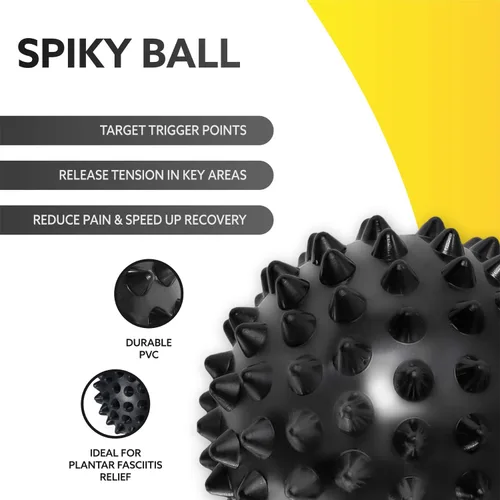 Vista 6 de 3DActive Juego de 3 bolas de masaje para masaje de tejido profundo, terapia de puntos de activación, movilidad y recuperación muscular. Juego de 3
