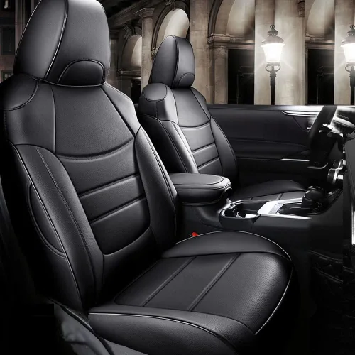 Vista 8 de CocheFamilia Fundas de asiento de automóvil RAV4 de ajuste personalizado para Toyota RAV4 LE selectos 2013 2014 2015 2016 2017 2018