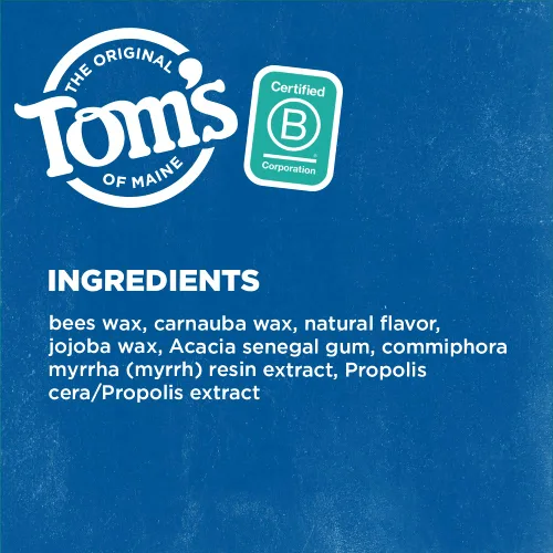 Vista 6 de Tom's of Maine Hilo dental plano antiplaca naturalmente encerado, menta verde, 32 yardas