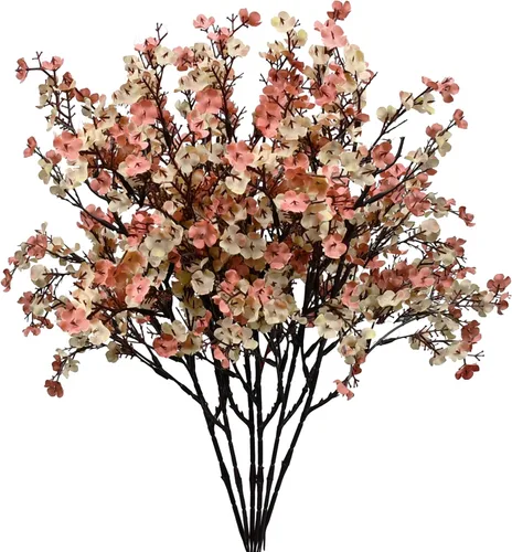 Mandy's 6 paquetes de flores artificiales de aliento de bebé beige marrón