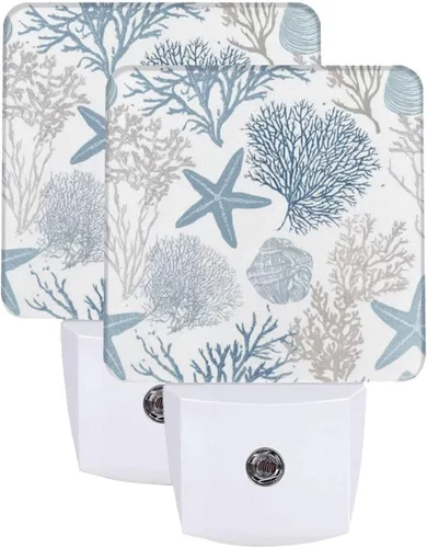 Vista 8 de Ouqiuwa Juego de 2 luces nocturnas enchufables para Navidad, rojo, invierno, feliz año nuevo, LED, sensor de movimiento, lámpara para dormitorio