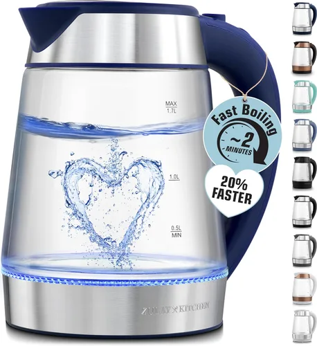 Vista 7 de Tetera Eléctrica de Agua de Ebullición Rápida Zulay Kitchen - 1.7L, 1500W, Apagado Automático para Protección Contra Sobrecalentamiento y Hervir