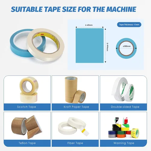 Vista 6 de dispensador automático de cinta+caja de cuchillo de repuesto