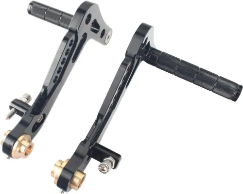 Vista 2 de TARAZON Pedales de pie ajustables de aluminio para carreras de freno acelerador para Go Kart Cart