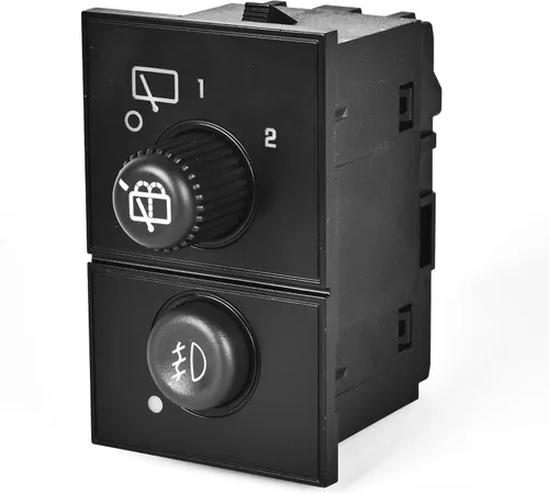 Interruptor de limpiaparabrisas trasero Rich Interruptor de lámpara antiniebla compatible con Cadillac Escalade/Chevy Suburban1500 2500/GMC Yukon -