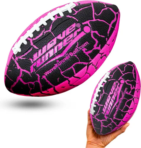 Vista 15 de Wave Runner Grip It - Balón de Fútbol Americano Impermeable de Tamaño Junior, Tamaño 9.25, Duradero y Doble Cordón, Perfecto para Accesorios