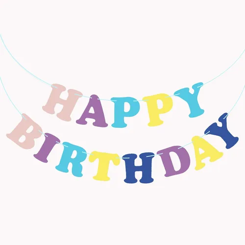 Vista 20 de Cartel de feliz cumpleaños para decoraciones de fiesta de cumpleaños (aguamarina)