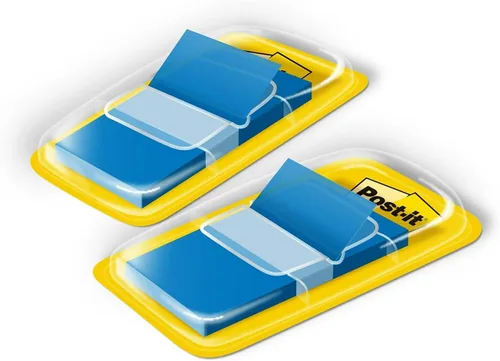 Vista 9 de 3M 680BE2 Post-it Page Flags en dispensador, tamaño de 1 pulgada, azul, 100 banderas por paquete