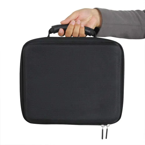 Vista 6 de Hermitshell Estuche rígido de viaje para PicassoTiles 100 piezas Set 100pcs Magnet Building Tiles (negro)