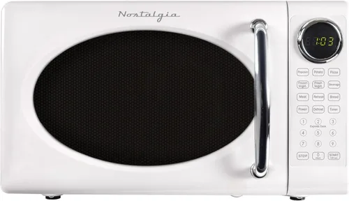 Vista 15 de Nostalgia Retro - Horno de microondas de 1000W, capacidad de 1.1 pies cúbicos – Bloqueo de seguridad para niños, 8 configuraciones de cocción