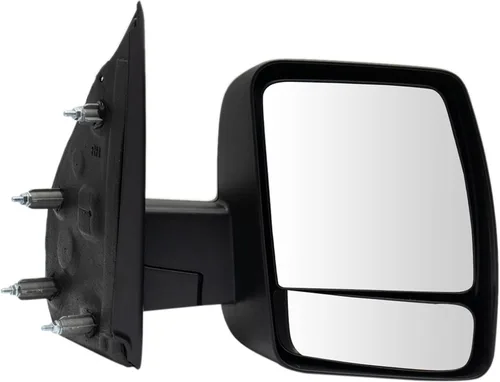 Vista 71 de TRQ Cubierta cromada del espejo manual del lado del pasajero, acabado liso para Volvo VNL 2004-2014