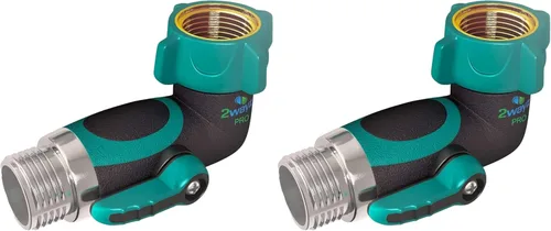 Vista 9 de 2WAYZ Conector de manguera de jardín resistente con interruptor de encendido/apagado, adaptador de control de flujo de agua para uso en exteriores