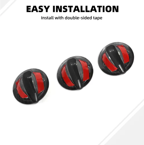 Vista 5 de Cubierta de botón de interruptor de aire acondicionado de fibra de carbono compatible con Jeep Wrangler JK JKU Sport X Sahara Rubicon 2007-2010