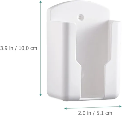 Vista 6 de ULTECHNOVO Soporte de control remoto - 3 unids Soporte de rack de control remoto Soporte de pared Soporte de teléfono Blanco Caja de almacenamiento
