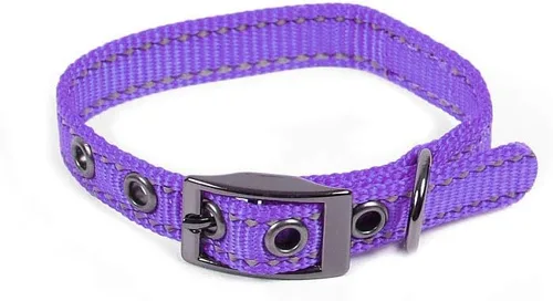 Vista 11 de Max y Neo Max reflectante hebilla metálica – Collar de perro donamos un cuello para un perro Rescue de cada Collar Se Vende, L, Rojo