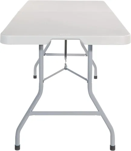 Vista 7 de Office Star - Banco plegable de resina de 6 pies y mesa portátil plegable de resina de 6 pies