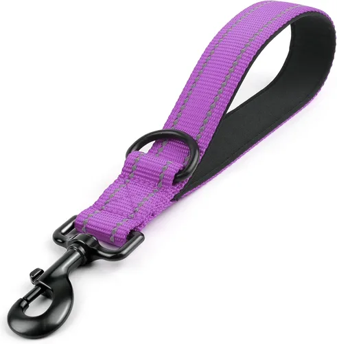 Vista 15 de Joytale Correa corta y fuerte para perro de 1 pie, 1.2 pulgadas de ancho, resistente, mango acolchado para control de tráfico, correa reflectante