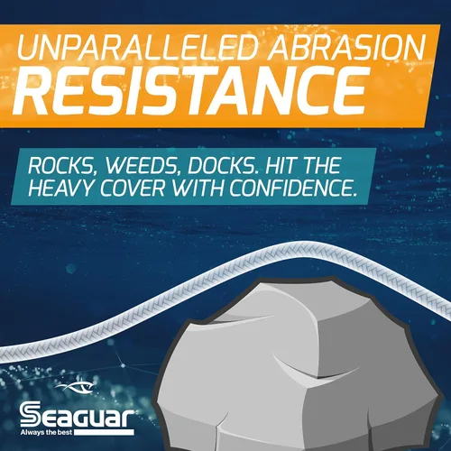 Vista 5 de Seaguar Smackdown - Línea de pesca trenzada de baja visibilidad, color gris sigilo, varios tamaños