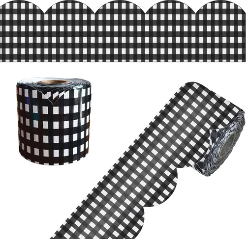 Vista 19 de Carson Dellosa Kind Vibes - 65 pies de bordes para tablón de anuncios de arcoíris, 1 rollo de ribete bohemio para pizarra rodante, corcho