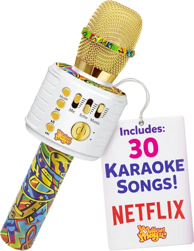 Vista 7 de Move2Play Motown Magic, Micrófono de karaoke Bluetooth Incluye 30 canciones famosas Micrófono de karaoke para niños Regalo de cumpleaños