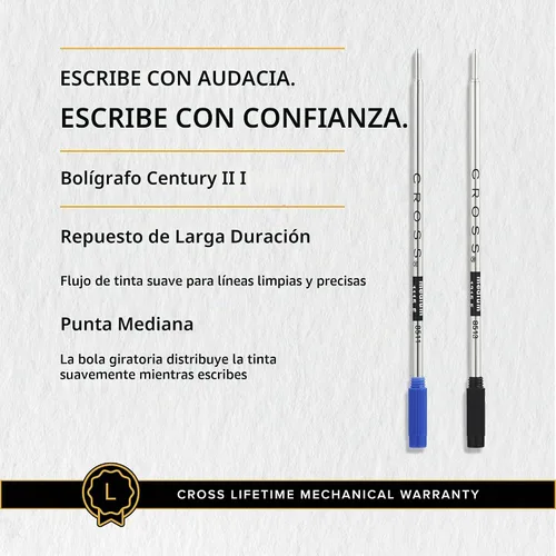 Vista 8 de Cross Century II - Bolígrafo beige terroso, punta media, tinta negra
