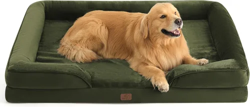 Vista 63 de Bedsure Cama ortopédica para perros de tamaño mediano – Cama lavable para perros medianos y gatos, impermeable, cómodo sofá para mascotas con funda