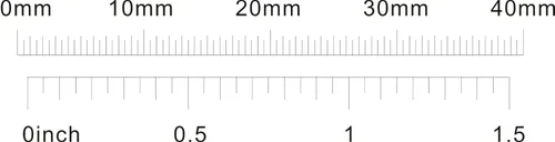 Vista 5 de 2 reglas para microscopio, calibración de micrómetro, línea deslizante, ancho de partículas, herramienta de medición de diámetro de alta precisión