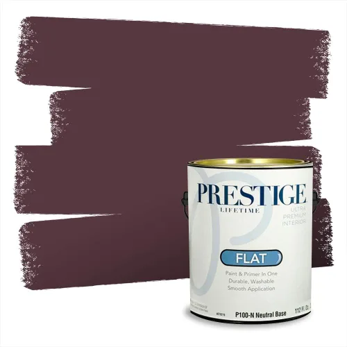 Vista 122 de Prestige Paints Pintura exterior e imprimación en uno, 1 galón, plano, coincidencia comparable de Valspar* Amber Rose*