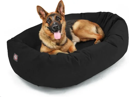 Vista 44 de Majestic Pet Cama para perros pequeños, de 24 pulgadas, mezcla de espuma viscoelástica triturada, de gamuza triturada, lavable, de 24 x 19 x 7