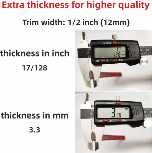 Vista 5 de 16 pies de cromo plateado para molduras de coche universales para exterior e interior, parachoques, ventanas, puertas, cuerpo, tira decorativa