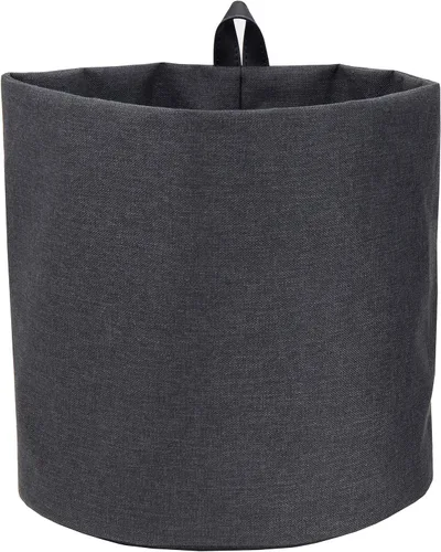 Vista 4 de Bigso Box of Sweden Soft Hang Around Hanging Storage Basket Large Beige. (Pack of 2)