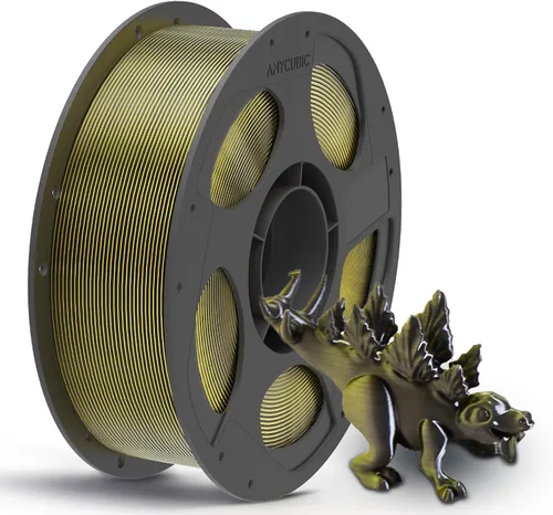 Vista 28 de ANYCUBIC - Bobina de filamentos Galaxy para impresora 3D, de PLA y purpurina brillante, de 1.75 mm y con precisión dimensional de +/- 0.03 mm, 1 kg