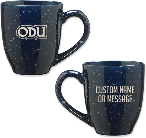 Vista 78 de Rico Industries NCAA UCLA Bruins Royal Blue - Taza de café de cerámica moteada grabada con láser de 16 onzas